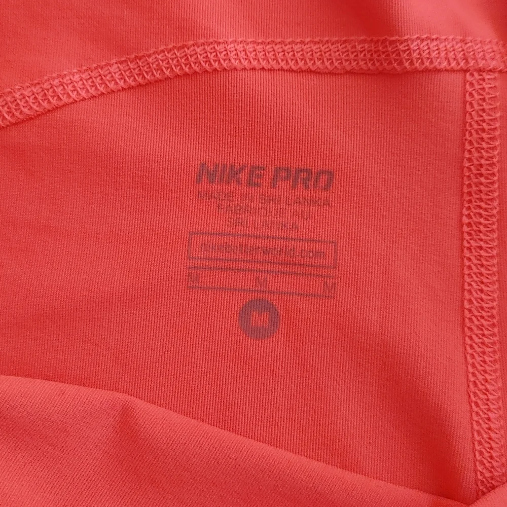 Nike Pro Shorts - Pink with purple lettering - Medium - Picture 6 of 7
